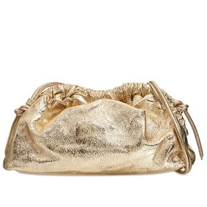 Mansur Gavriel Women's Gold Leather Mini Cloud Crossbody Clutch Purse